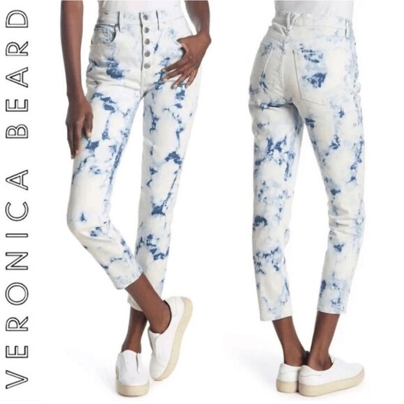 Veronica Beard Debbie Skinny High Rise Jeans NWT Button Front - Picture 1 of 4